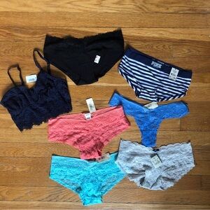 American Eagle AE and Victoria’s Secret underwear and bralette bundle NWT